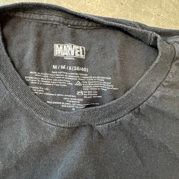 Vintage Y2K Venom Marvel Black Villain Black Graphic Tee Men Medium - Picture 3 of 5